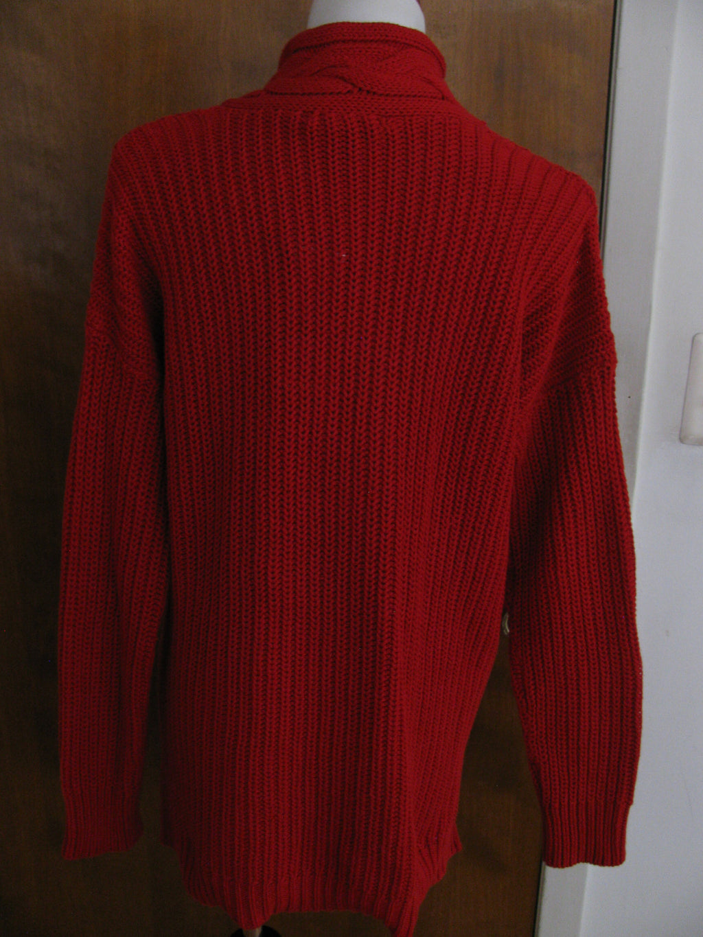 Lauren Ralph Lauren women’s red V-neck cotton sweater New