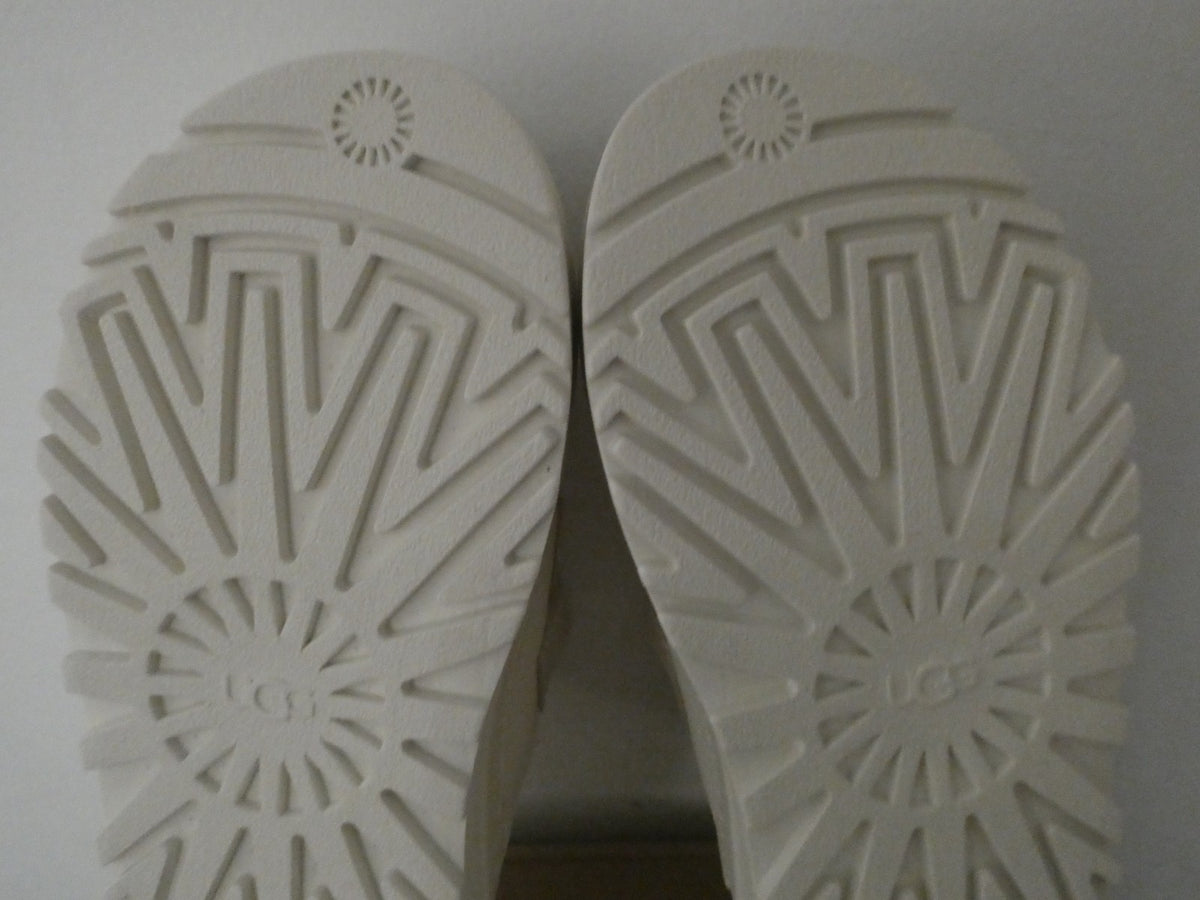 UGG Women Goldenglow Slide JSM White Platform Sandals Sz 5 New in Box W/1167430