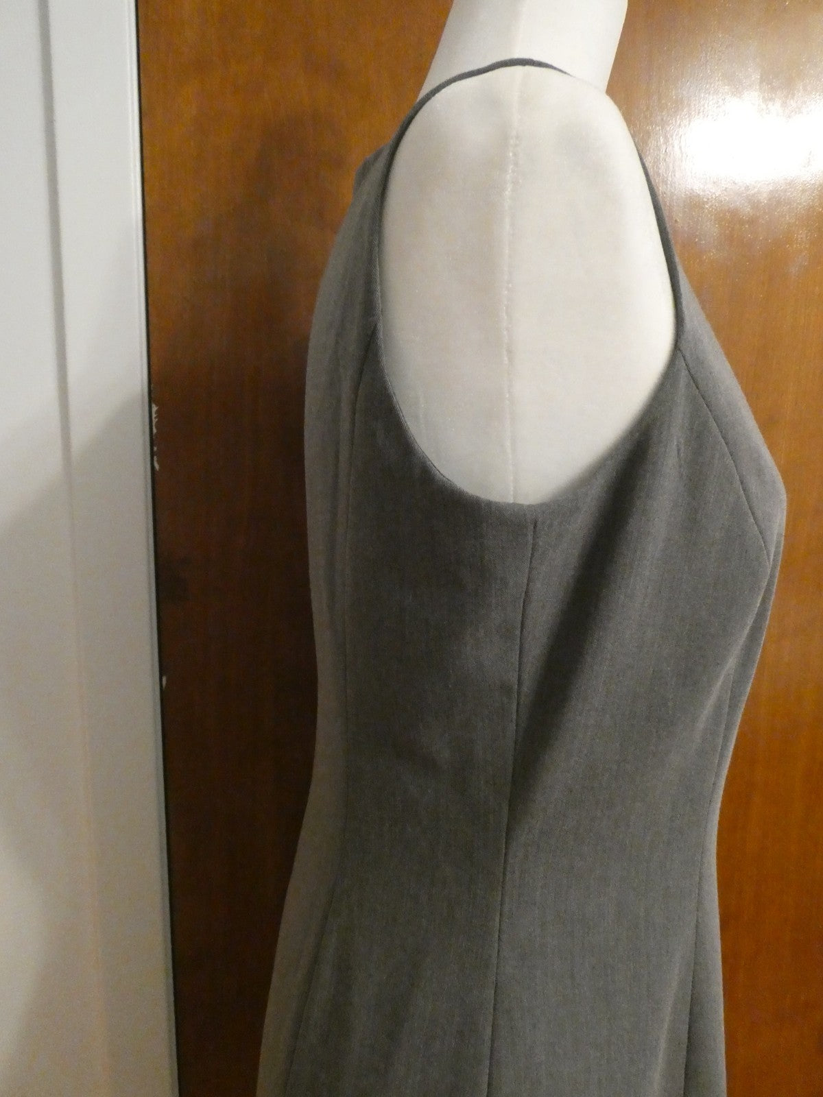 MIX by Tahari Arthur S. Levine Gray Sheath Dress Women Size 4 Lined Career