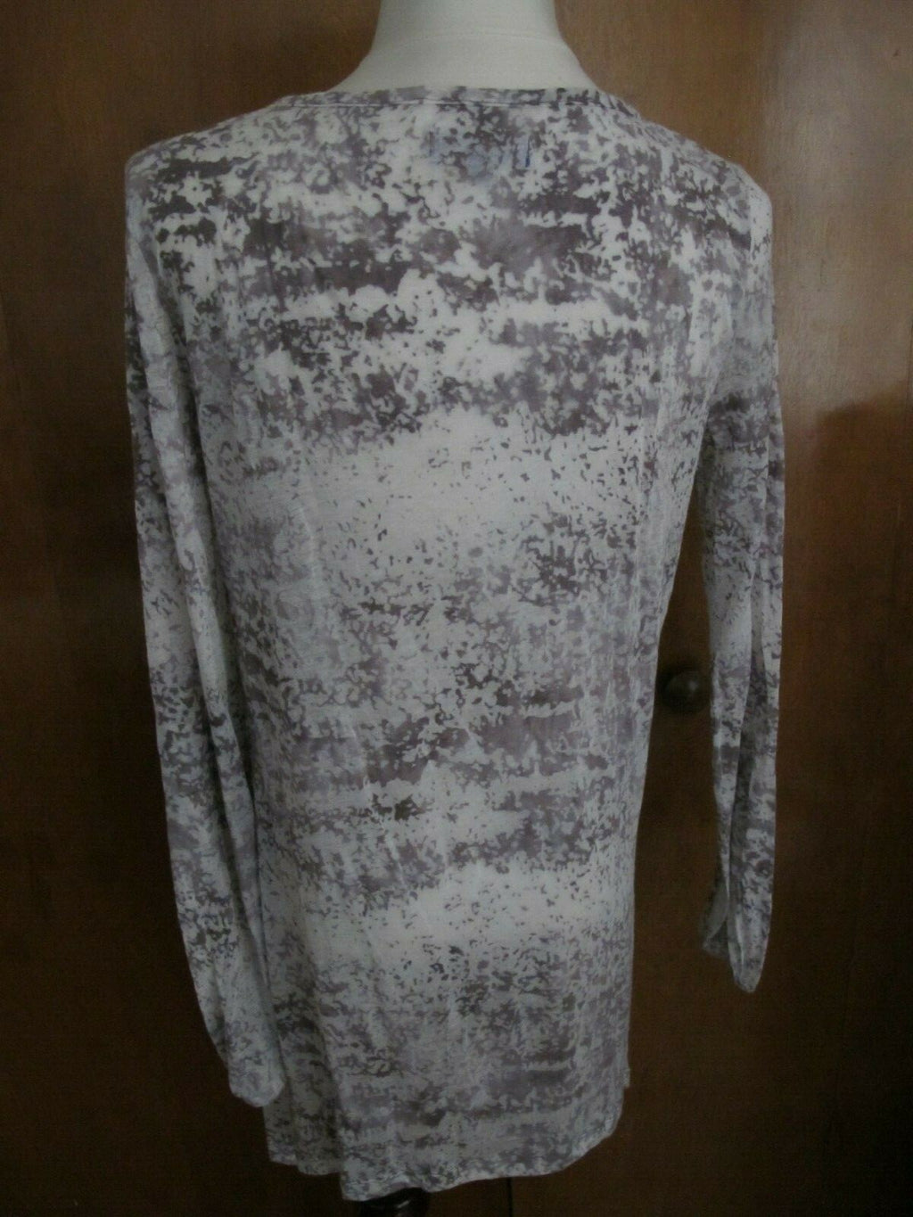 Vivienne Vivienne Tam Asymmetric Gray Tunic Long Top Size Medium 