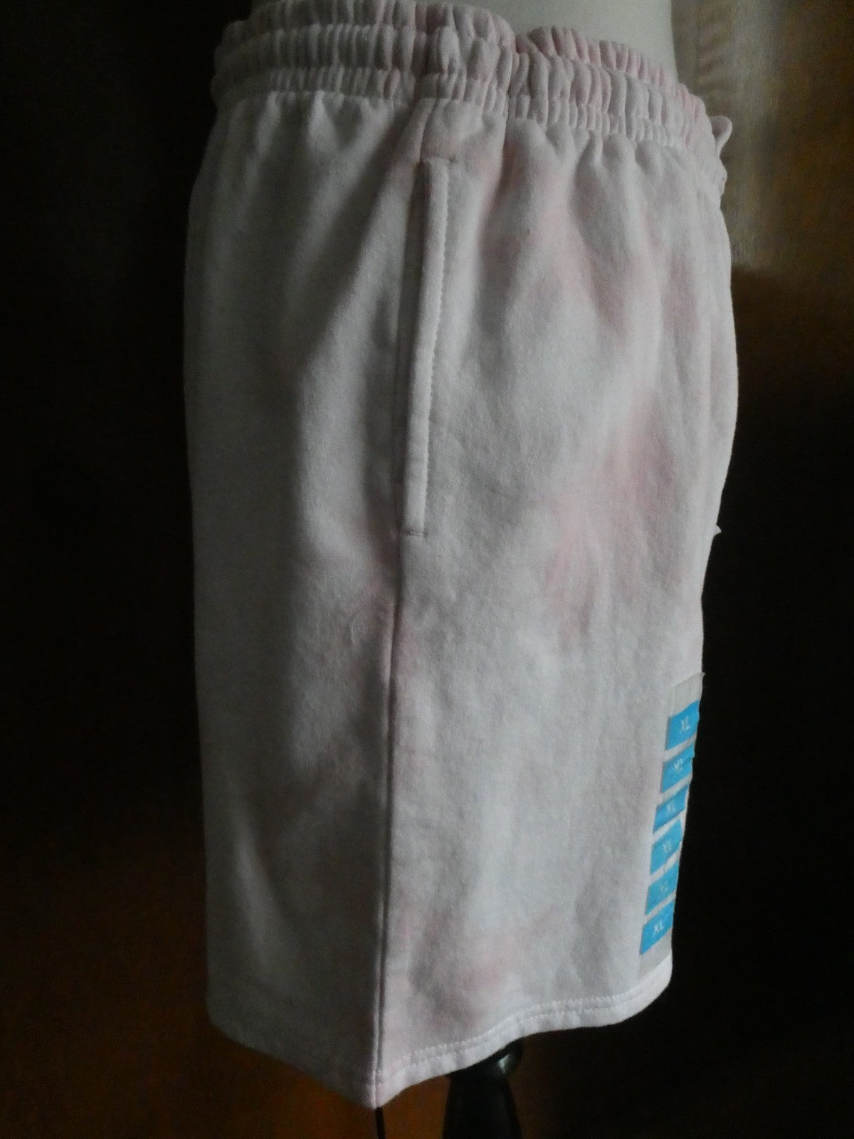 Peanuts Snoopy Tie Dye Shorts Women XL Pink NWT Drawstring Lounge Freeze NY
