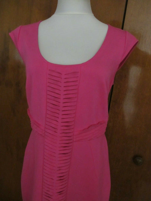 Ann Taylor Women's Pink Detailed Dress Size 8
