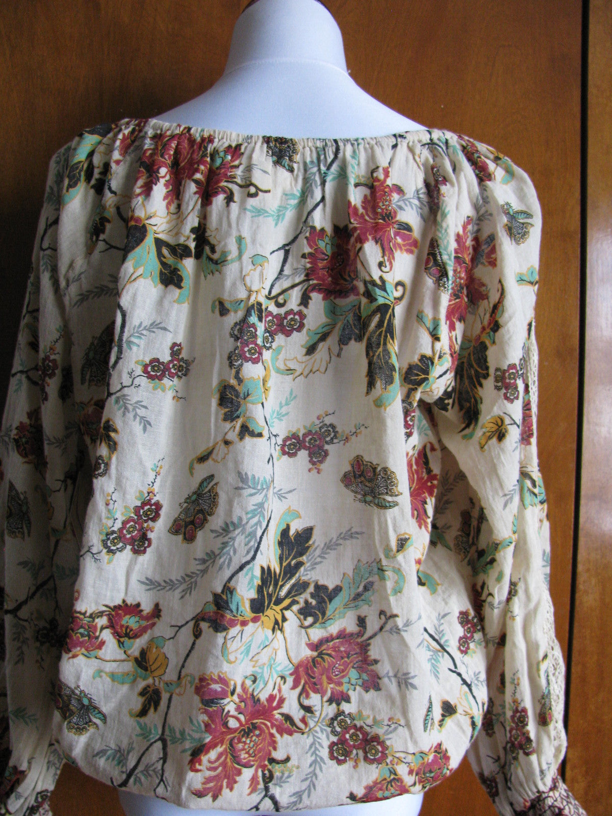 Denim & Supply women's multi color soft cotton long sleeves top Small