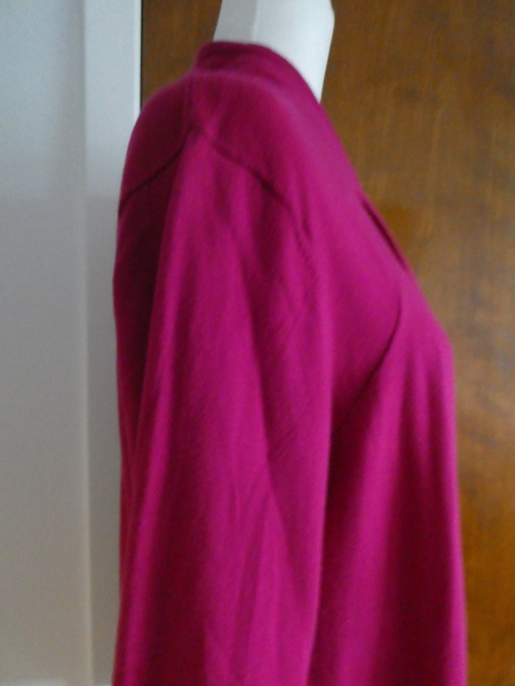 Jones New York Signature Women's Sweater Top Magenta Pink Cotton Modal Size 1X