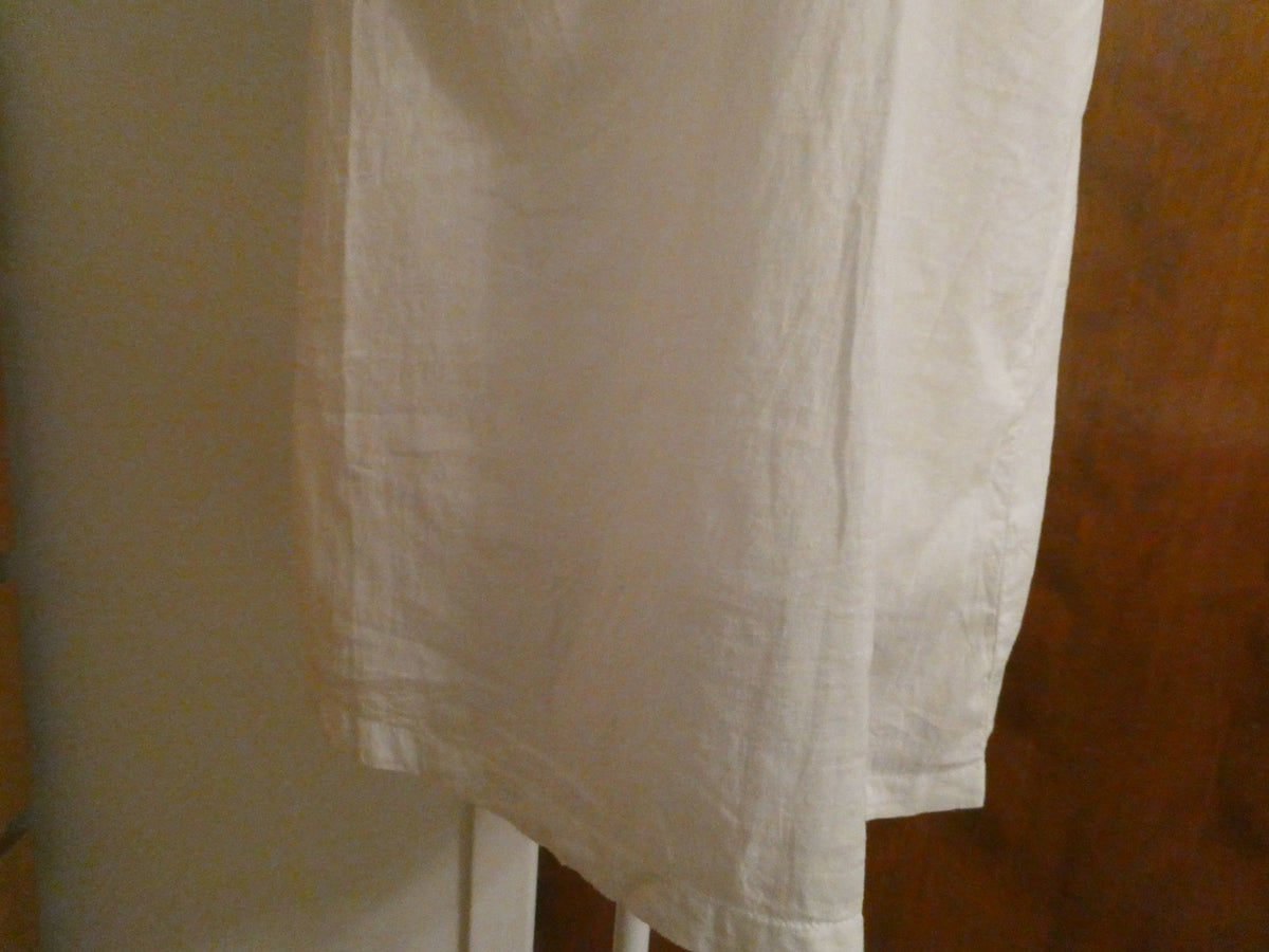 Calvin Klein Jeans Women White Embellished Ruffle Top WF11H07 Short Sleeve M