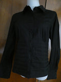 Kenar Women's Black Cotton Detailed Tunic Top Blouse Size 14 (fits size 12)