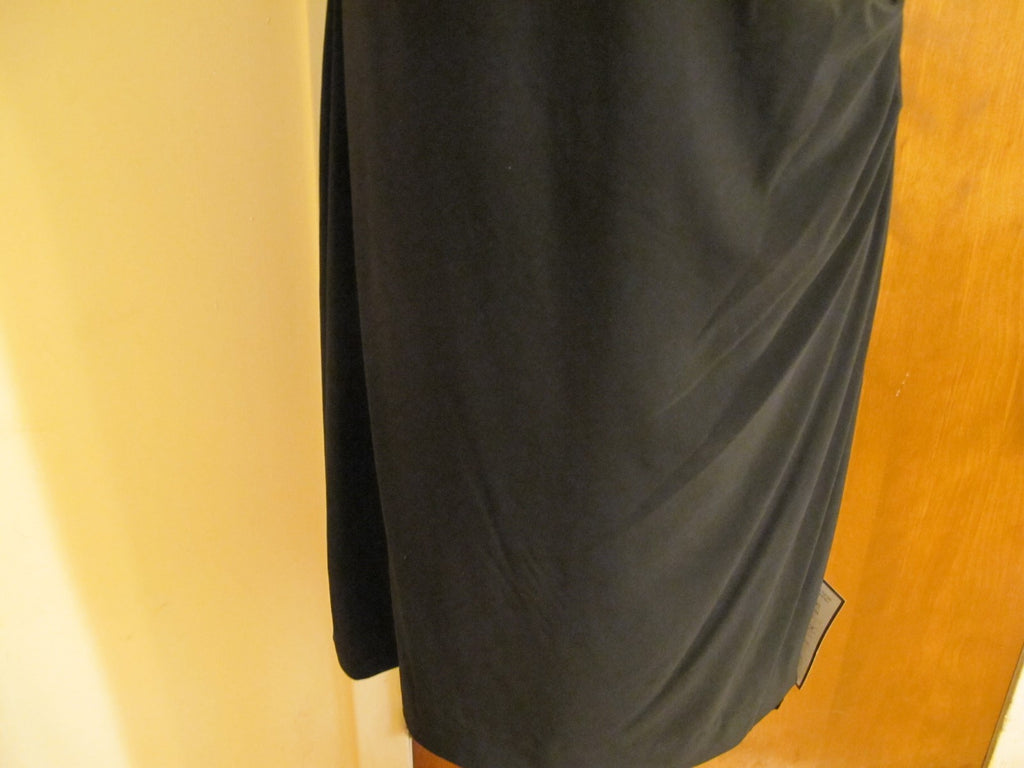 Ralph Lauren Women's Black White Evening Lined Dress 14