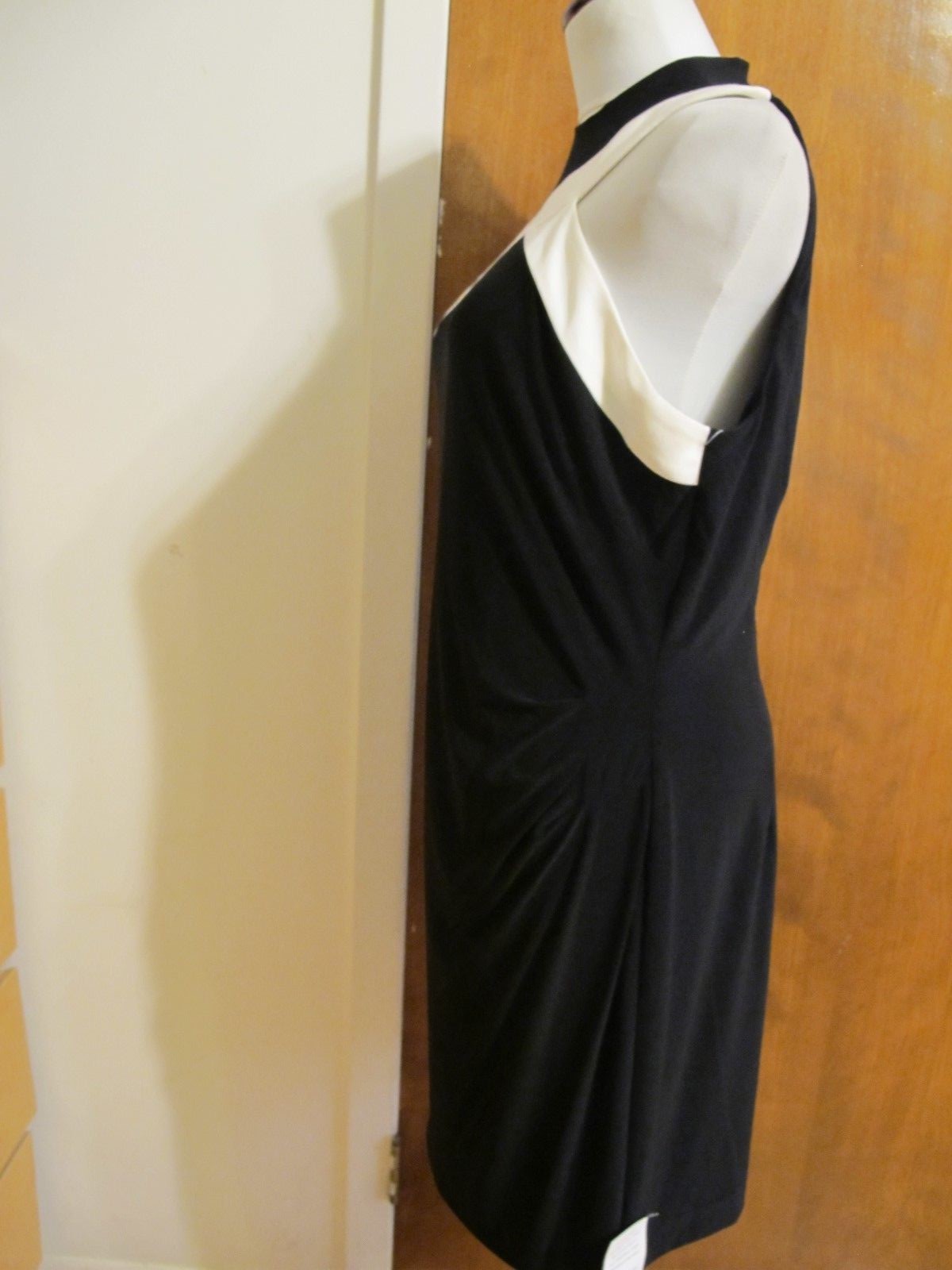Ralph Lauren Women's Black White Evening Lined Dress 14