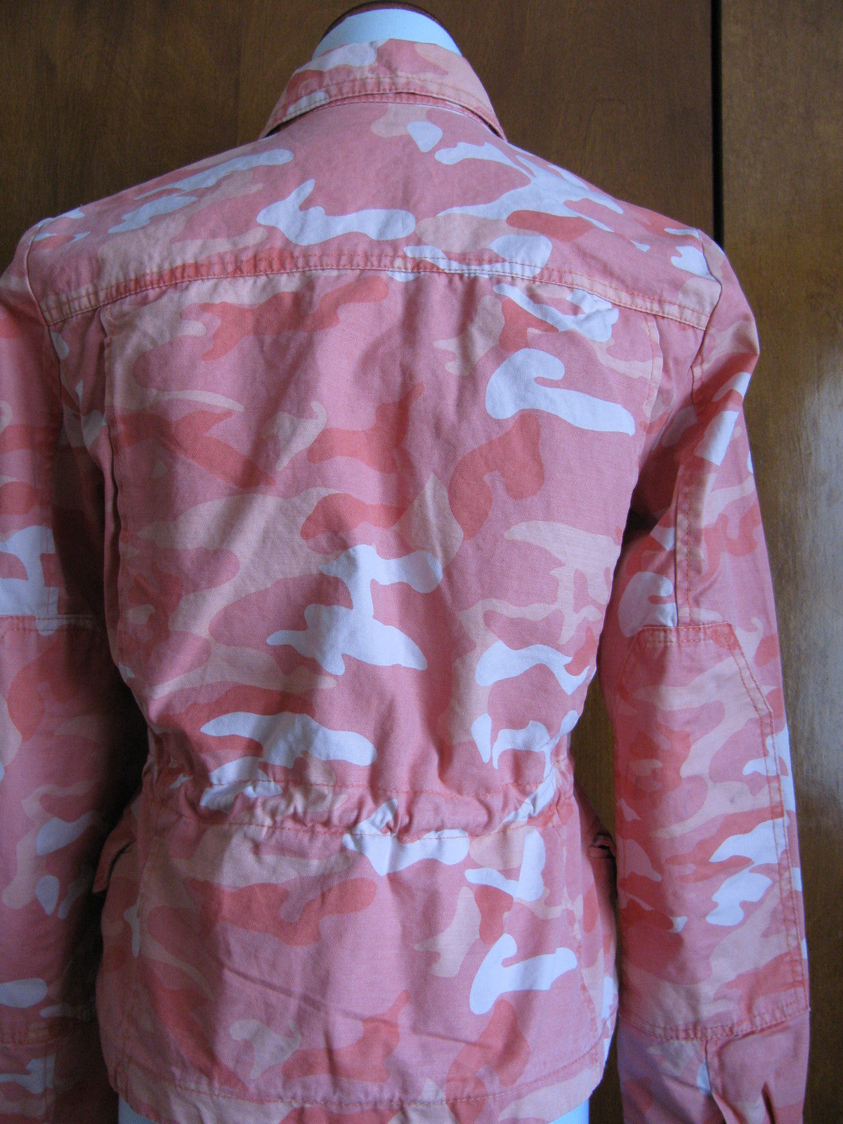 Gap women's orange white cotton blazer jacket size small NWT