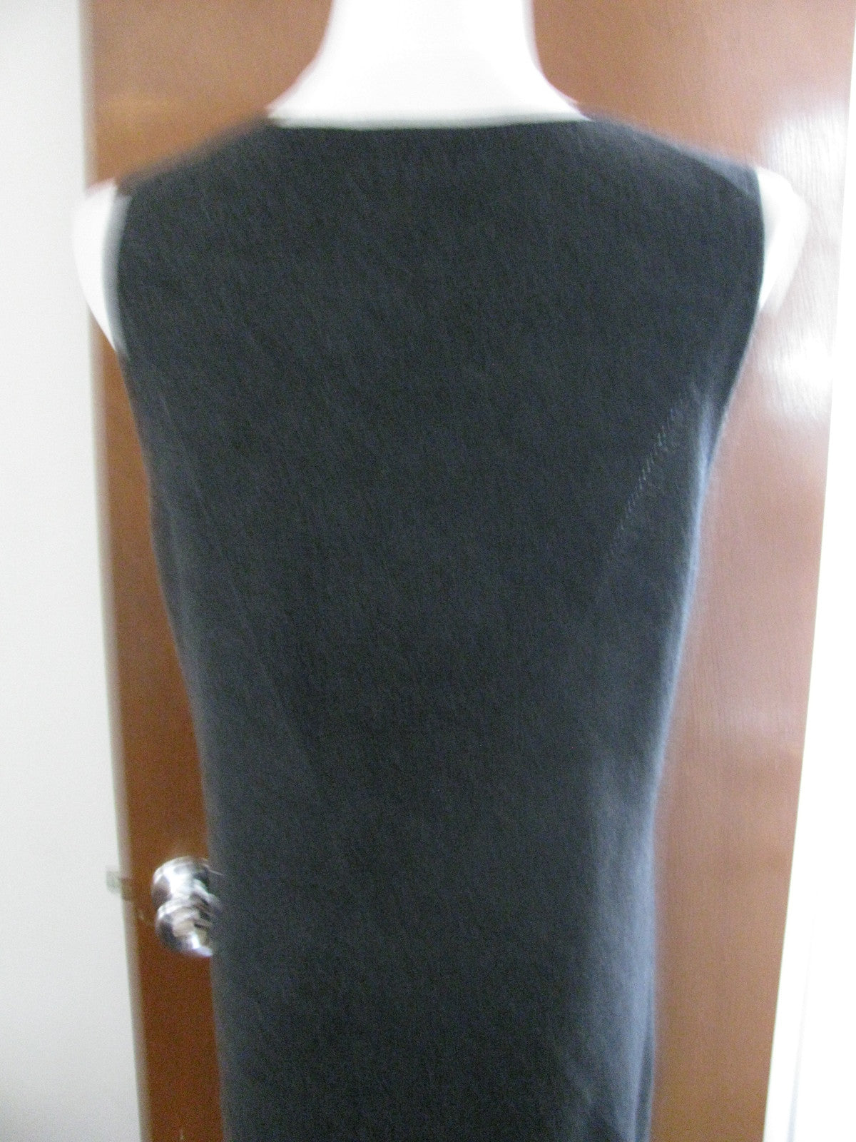Sutton Studio women's gray cashmere detailed sleeveless dress XLarge 