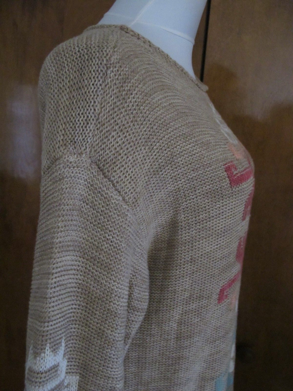 Lauren Ralph Lauren women’s beige gorgeous detailed sweater Large NWT 