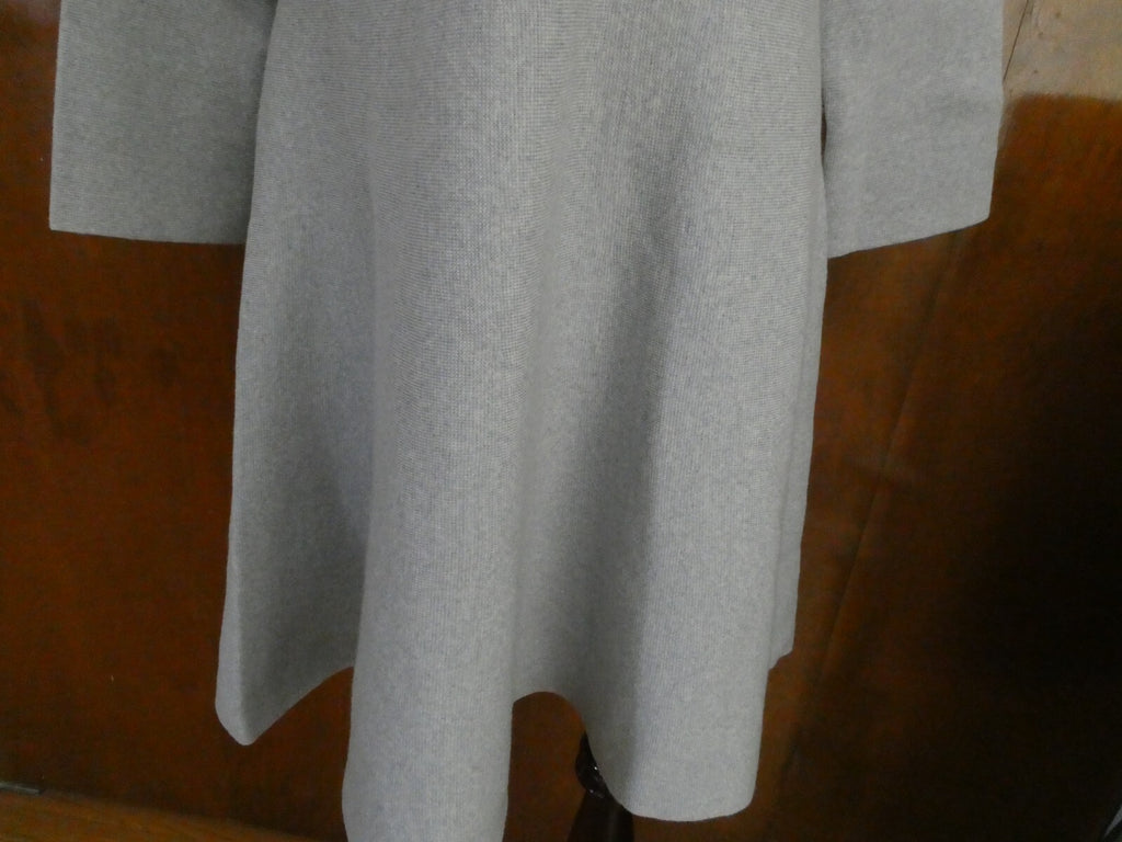 Armani Exchange Women's Gray 3/4 Sleeves Merino Wool Dress