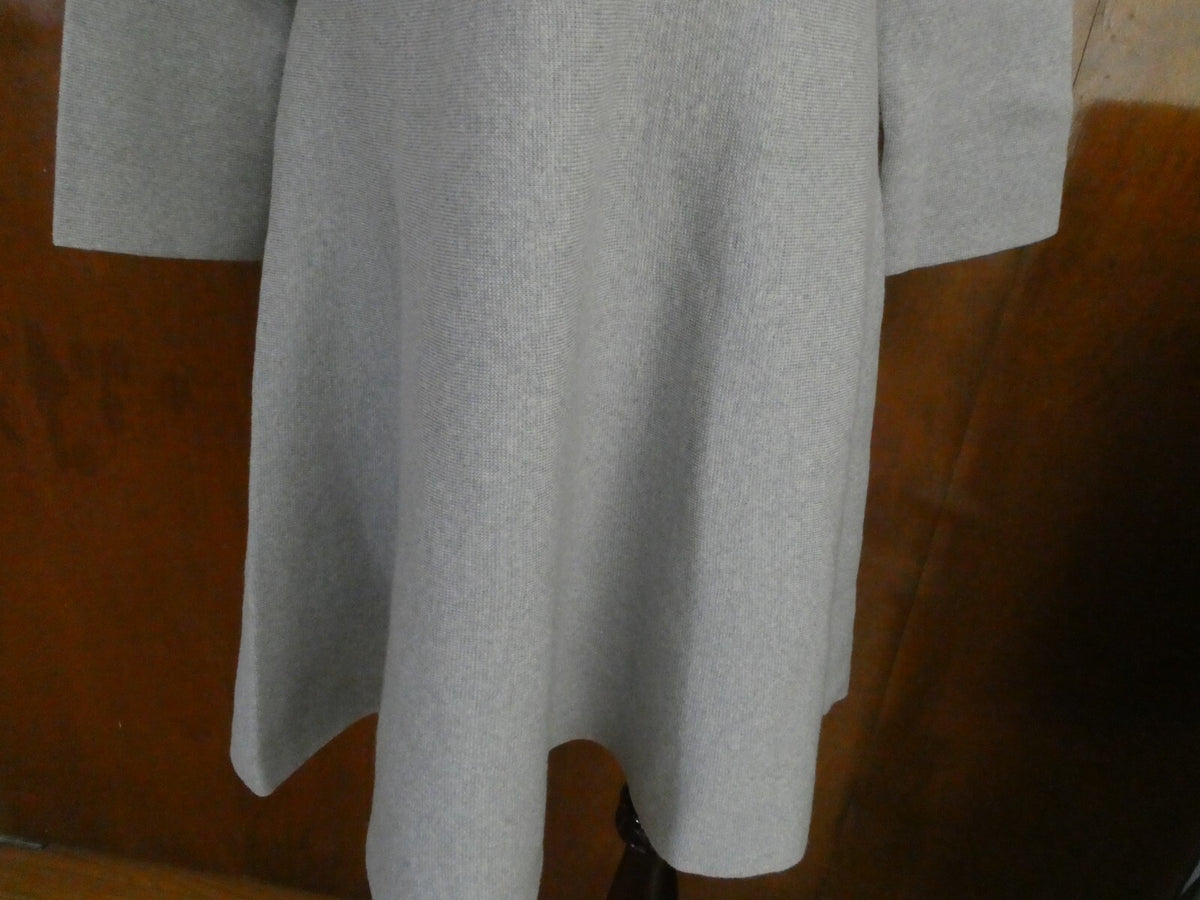 Armani Exchange Women's Gray 3/4 Sleeves Merino Wool Dress