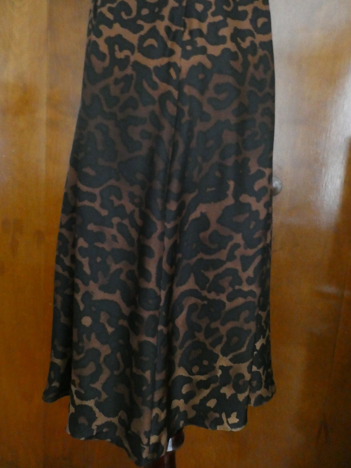 Alfani Women's Black/Brown Silk Dress 8P New