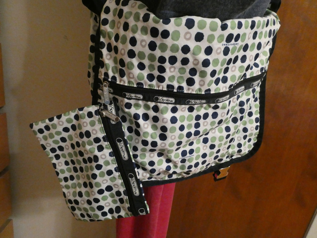 LeSportsac Deluxe Everyday Bag Starlite Multicolor Crossbody 2 Piece W Cosmetic