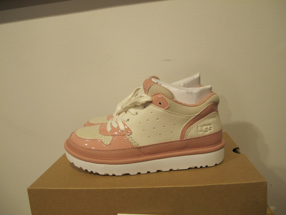 Ugg Australia women's white pink highland heritage sneaker size 7.5 and 8