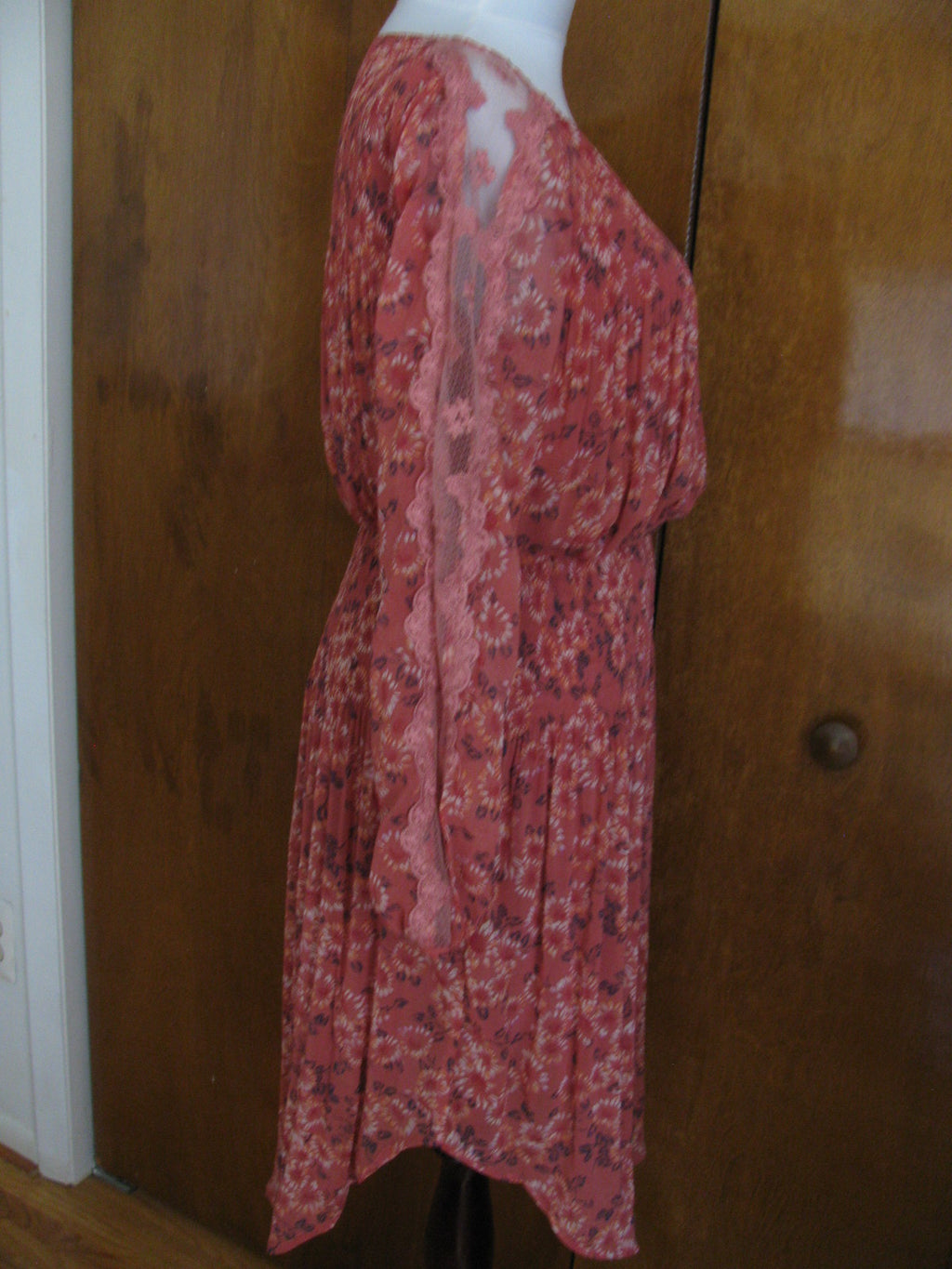 Free People women’s rose glow combo dress XSmall 