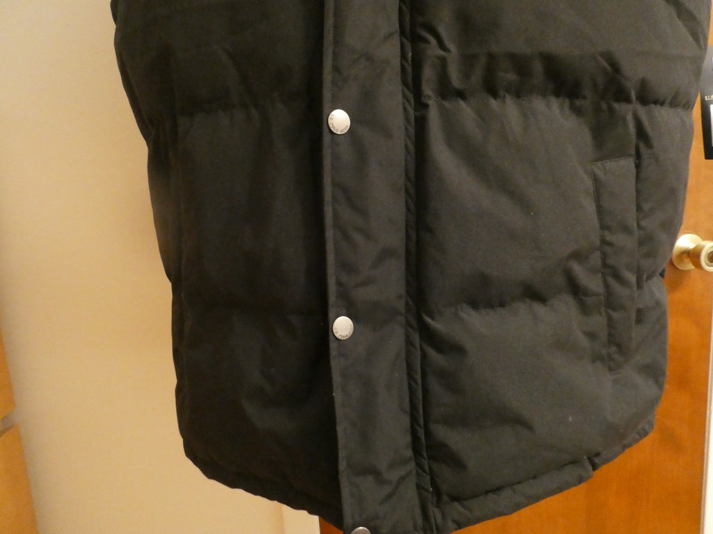 U.S. Polo Assn. Men's Full Zip Puffer Winter Vest Jacket black hood Size XXL
