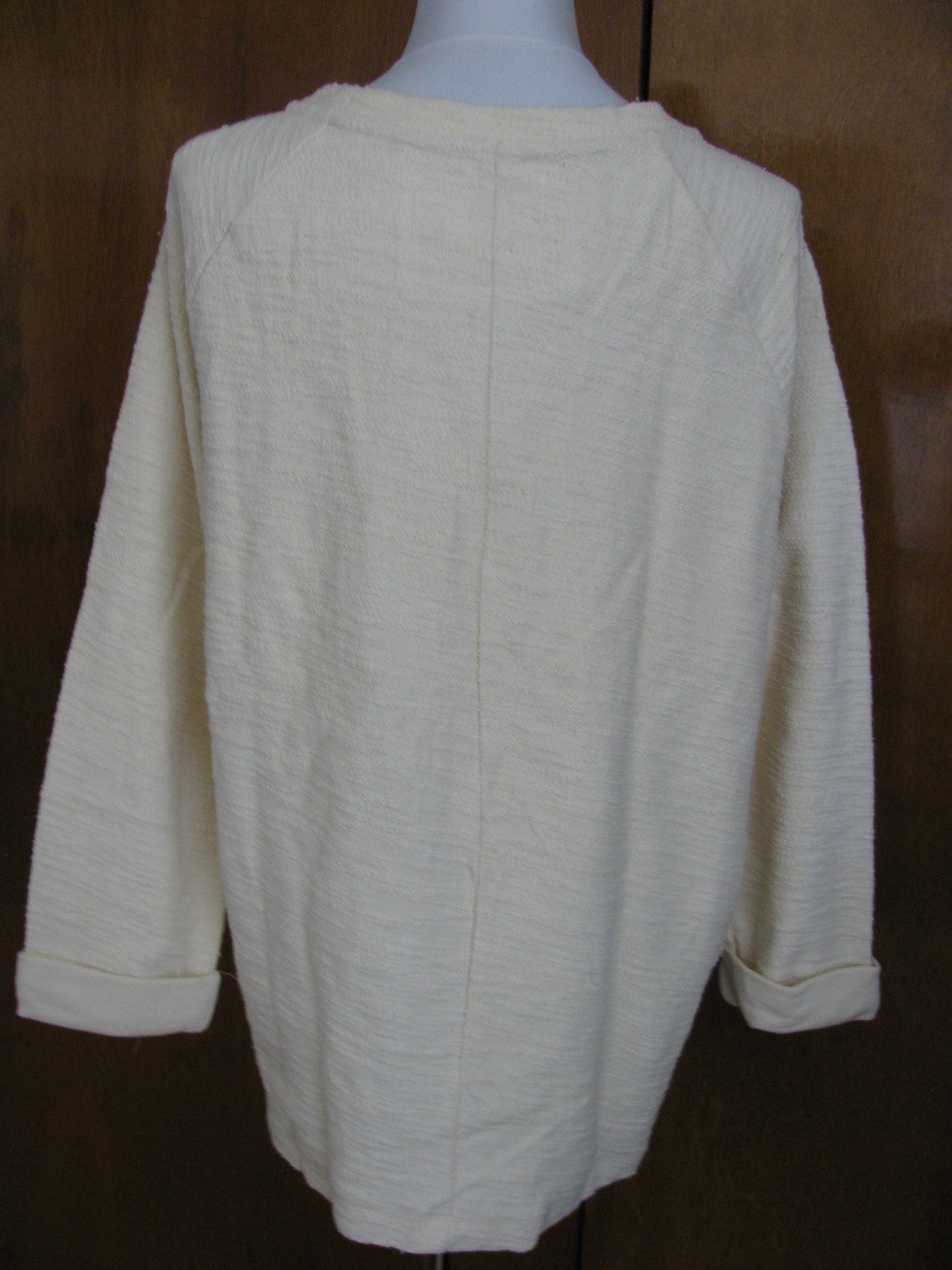 Anthropologie undiscovered eye womens ivory sweater M