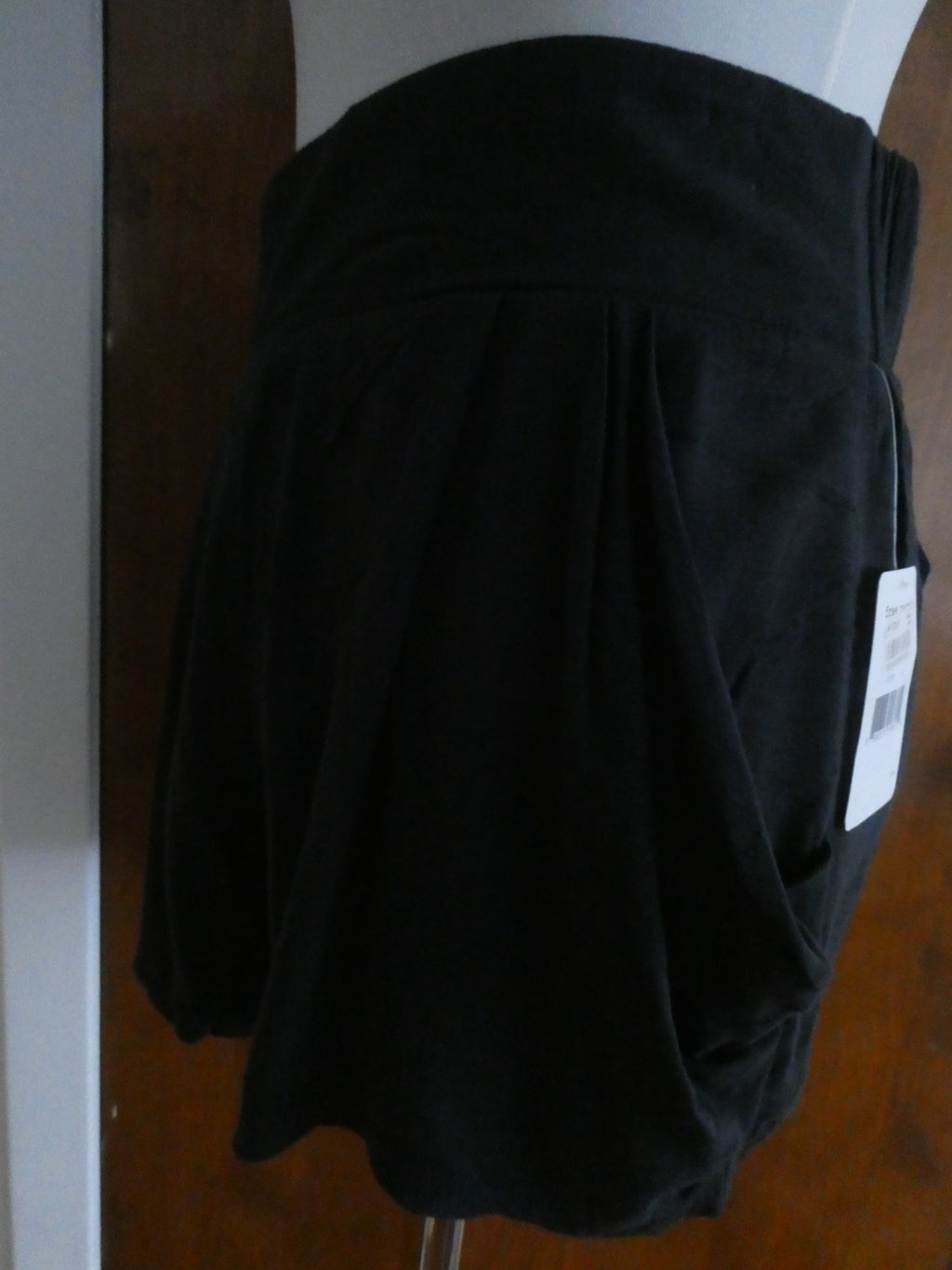 Free People Women Black Oversized Pocket Shorts Large Boho Lounge Pull On NWT