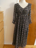 Denim & Supply Ralph Lauren Women Multicolor Long Sleeve Long Dress Size Large