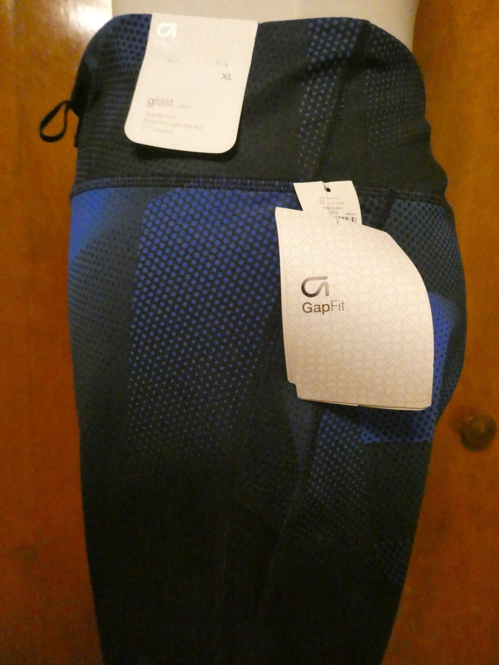GapFit G Fast Capri Women’s Active Regular Rice Leggings Navy Blue Xlarge