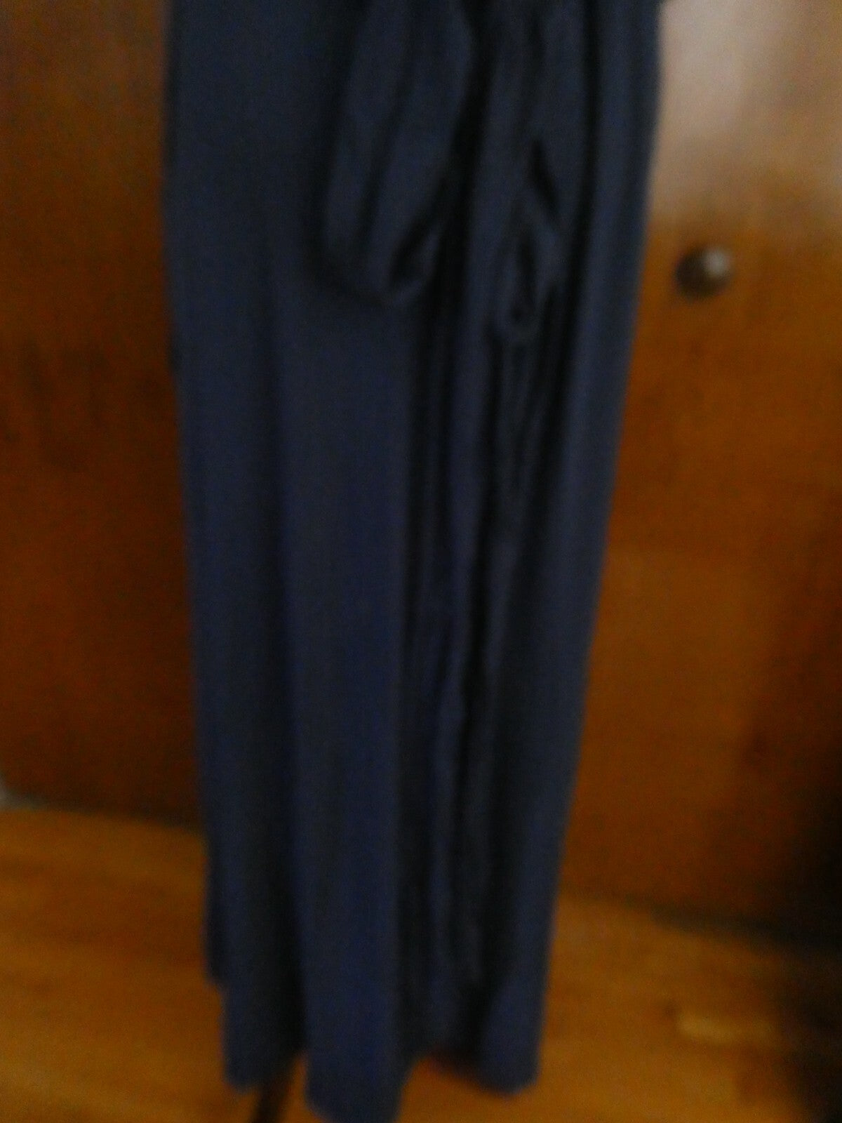 Gap Women's Navy Tie-Waist Midi Wrap Dress Size Large