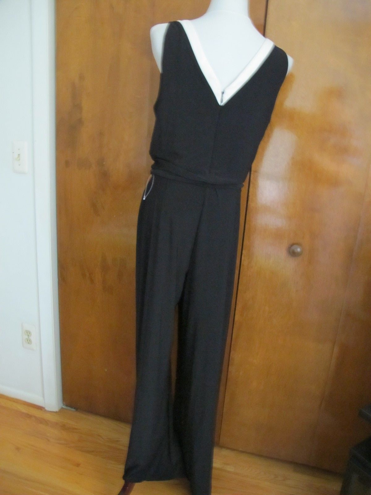Lauren Ralph Lauren women’s black white jumpsuit size large NWT