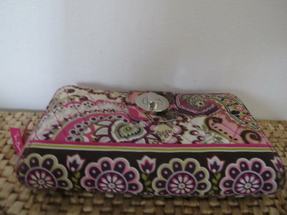 Vera Bradley Turn Lock Carry all wallet, clutch, multi color Wide 7.5” X Tall 5”