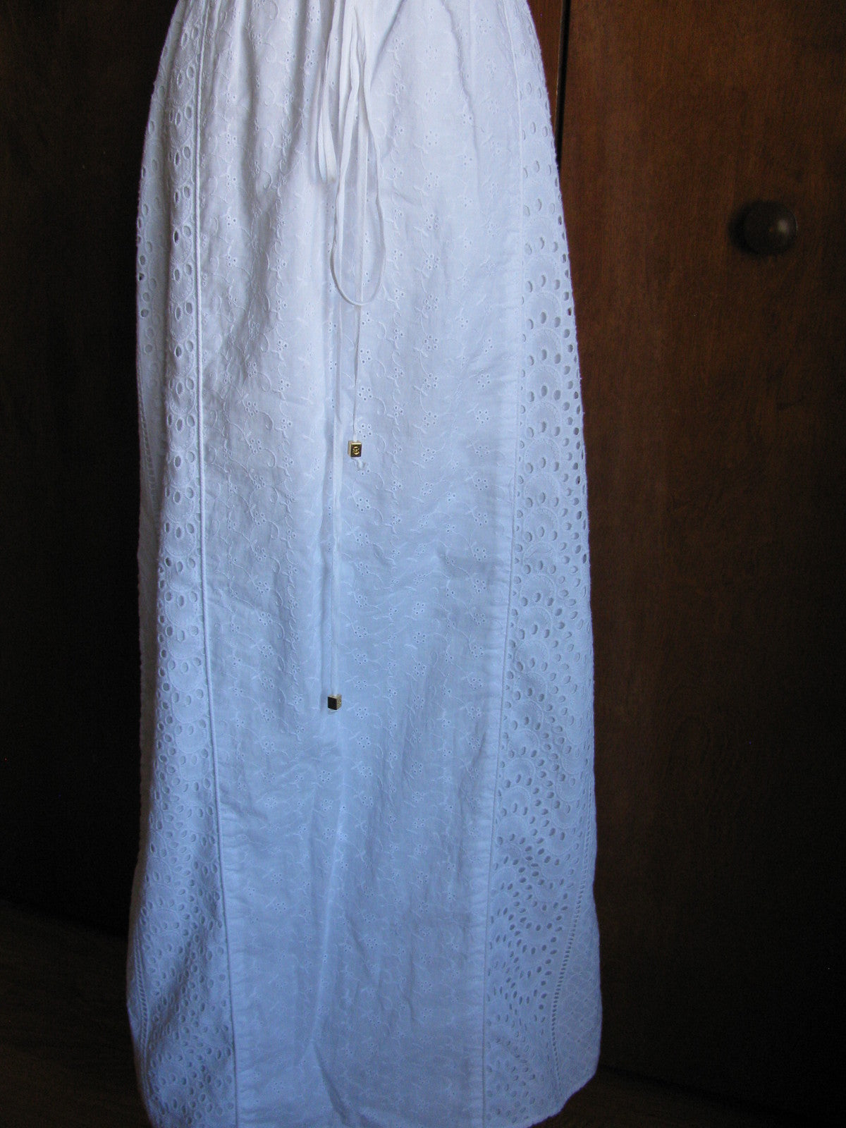 Michael Kors Women's White Lightweight Lined Maxi Dress PS 