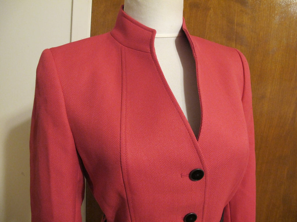 Tahari Asl Women’s Pink Belted Detailed Lined Jacket size 4 NWT