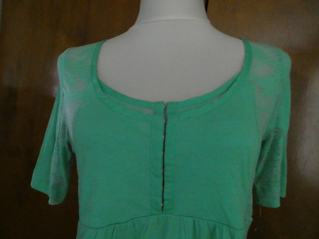 DKNY Jeans petites women's emerald soft tunic top size Large New