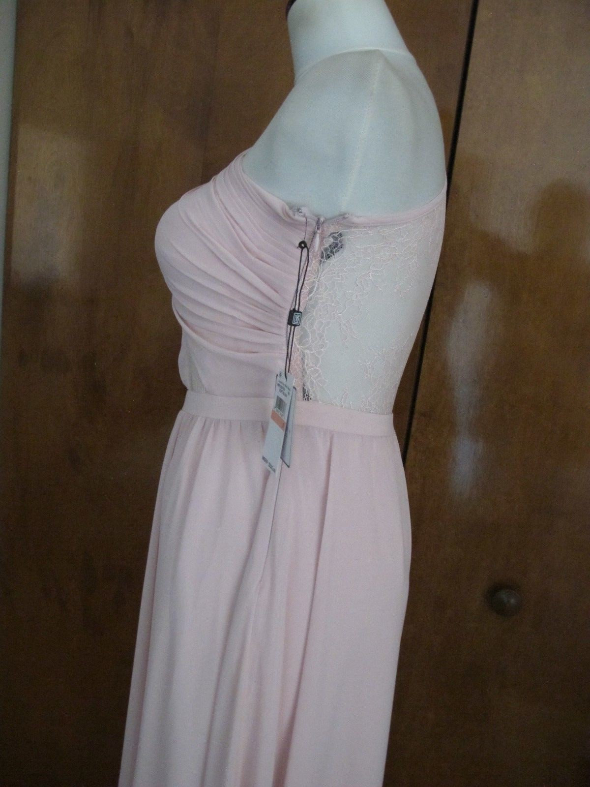 Laundry by Shelli Segal Women’s Pink Detailed One-Shoulder Build in Bra Gown 2 