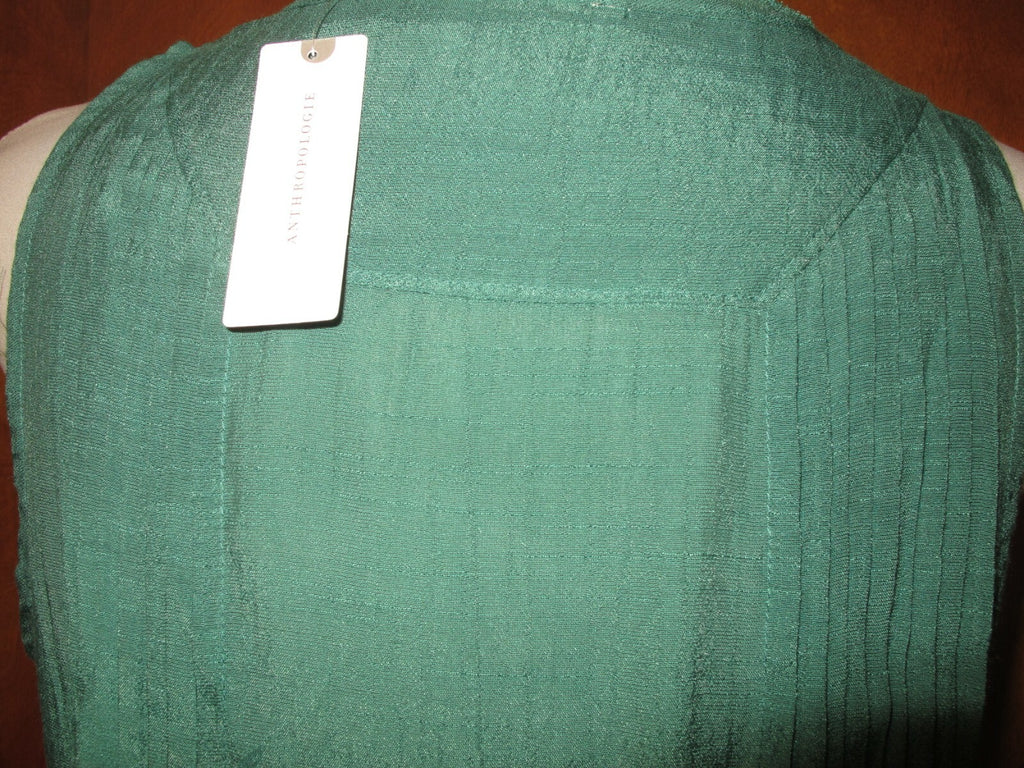 Anthropologie Maeve  Women's Green Rayon Top Medium