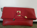 Sondra Roberts Squared Cara Foldover Clutch Red Bag From Chico’s 12” X 12”