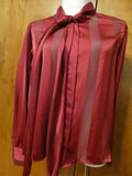 Unbranded women's burgundy stylish evening tunic top size Large