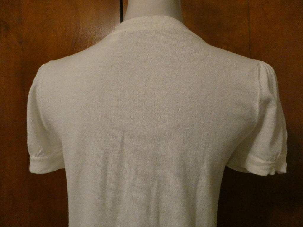 Population POP Women's White Stylish Cotton/Viscose Top Size P/M
