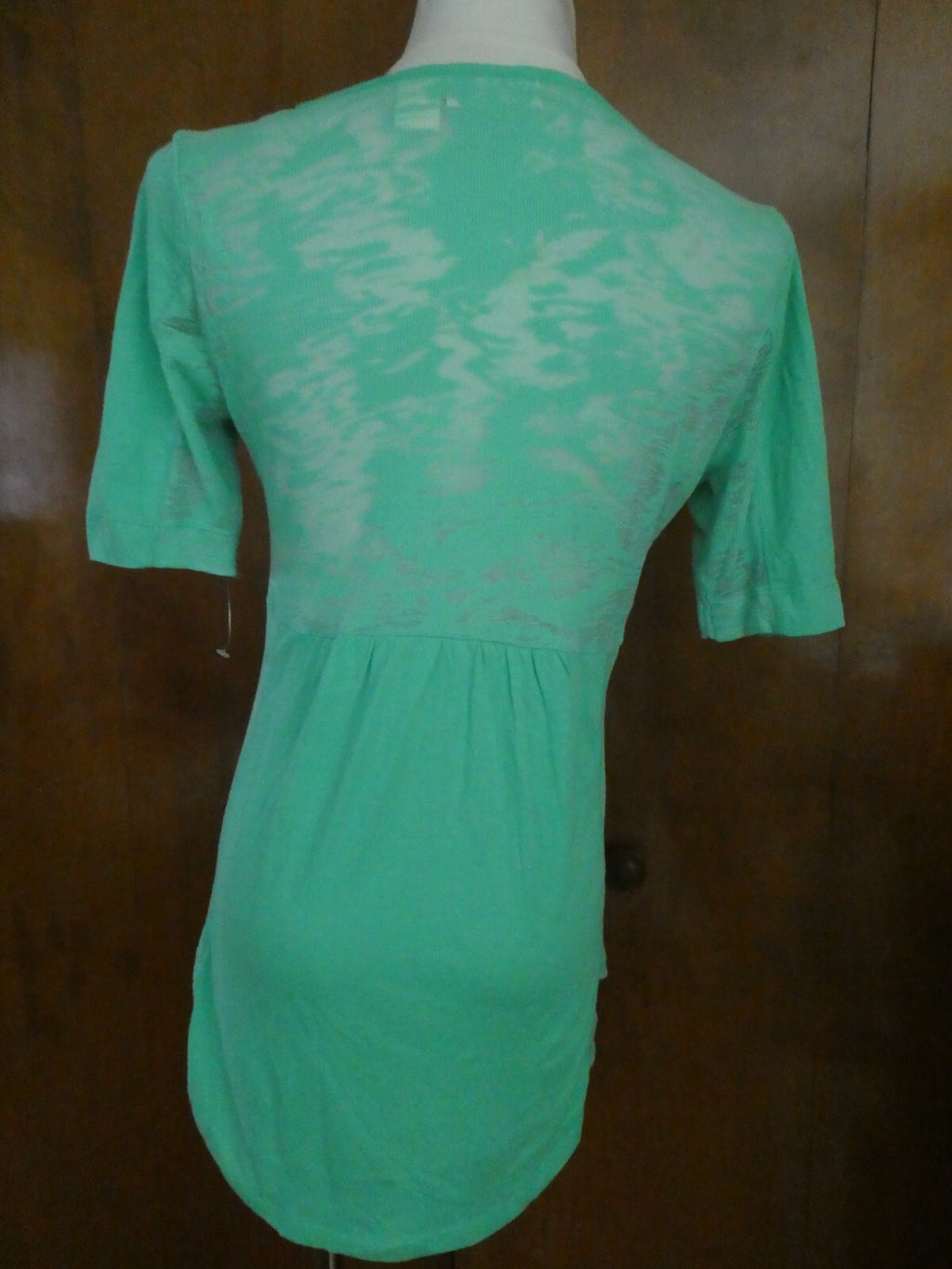 DKNY Jeans petites women's emerald soft tunic top size Large New