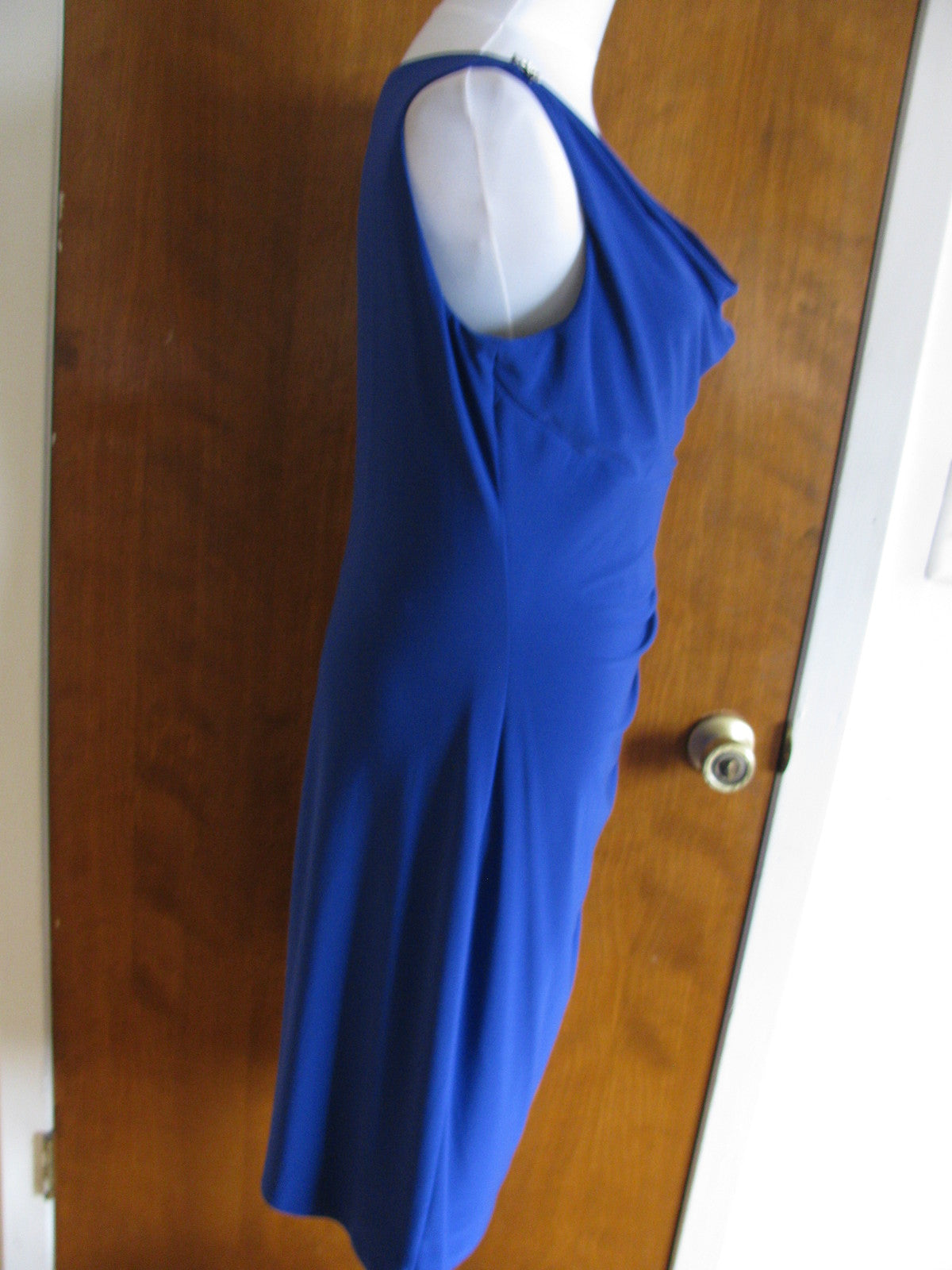 Ralph Lauren women’s blue evening  drape dress New