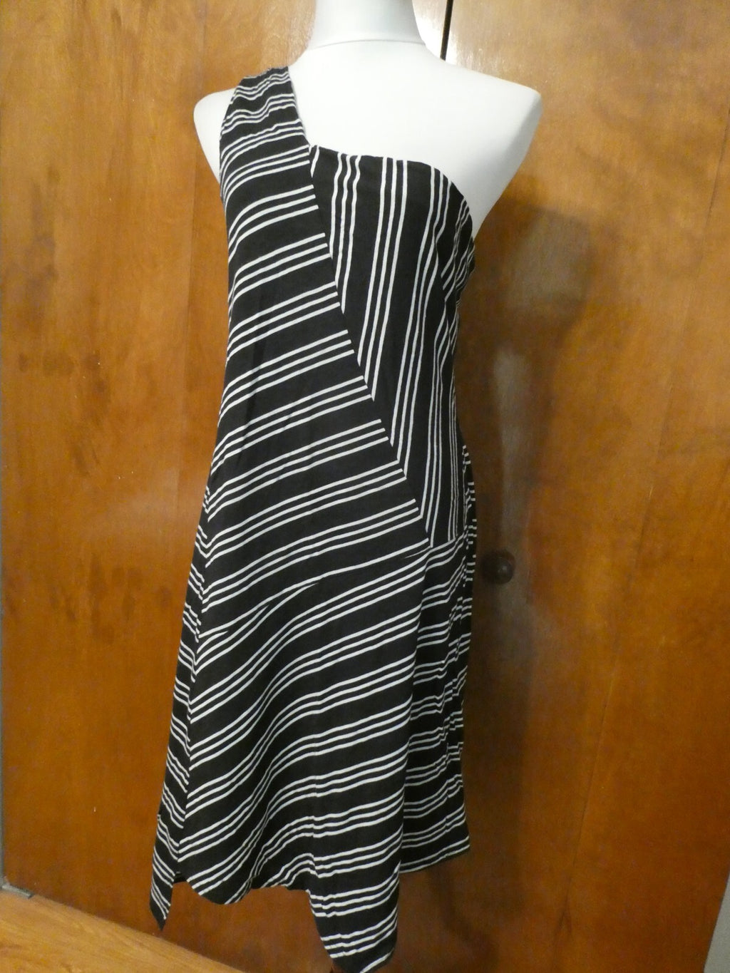 ANTHROPOLOGIE MAEVE Women's Multi-Color One Shoulder Full Lined Dress size XL