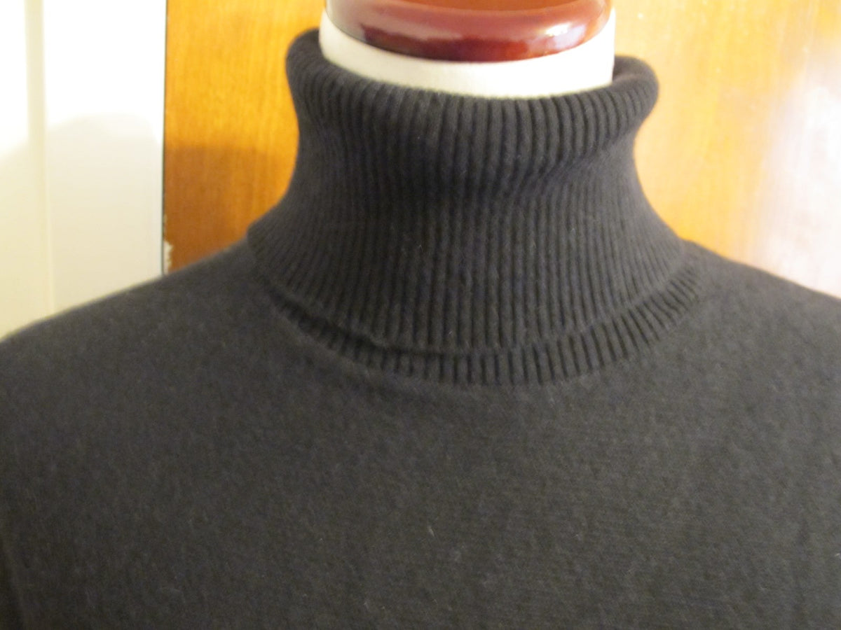 By Bloomingdale Women's Black 2Ply Cashmere Turtleneck Sweater XS/S 