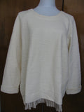 Anthropologie undiscovered eye womens ivory sweater M