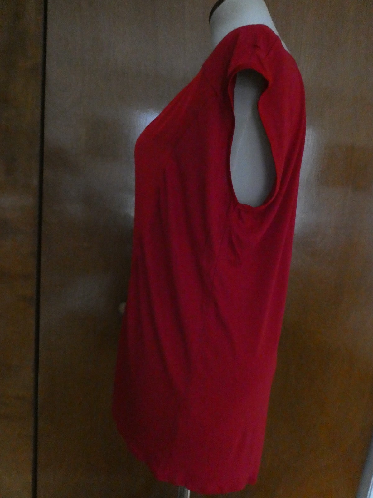 Gap women's red detailed rayon top size Large