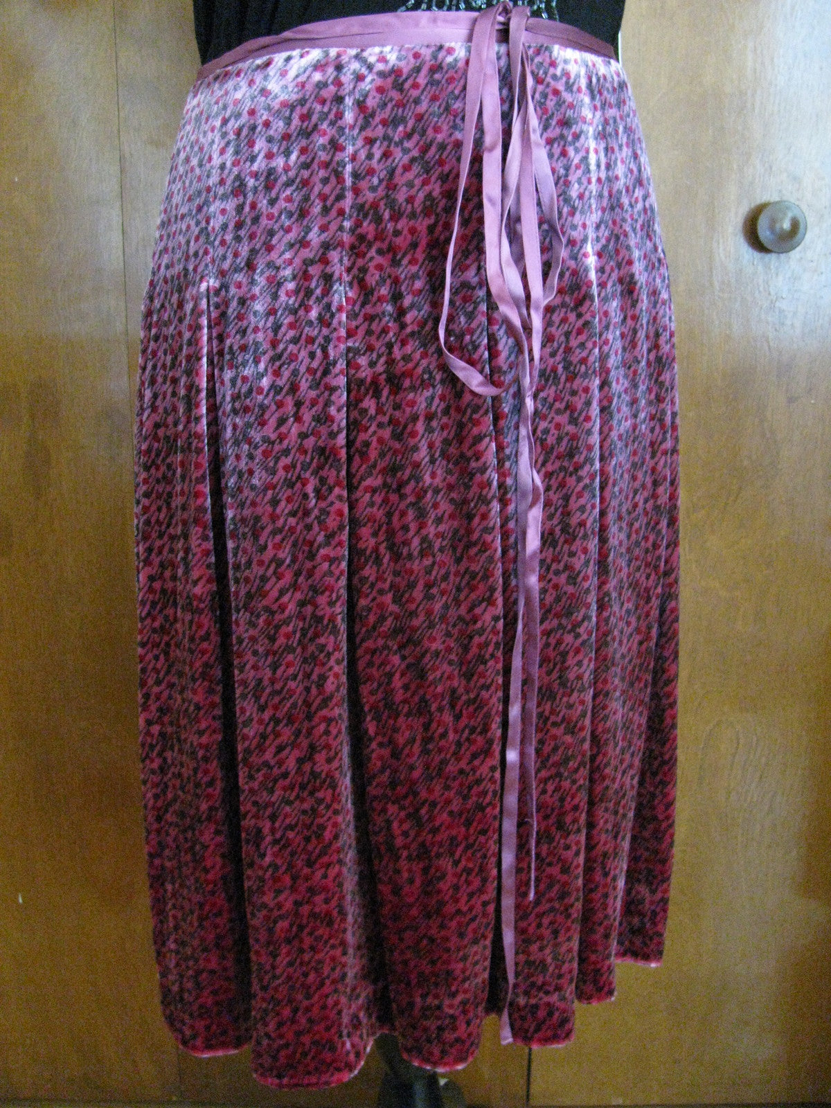 French Connection women's soft viscose silk multicolored  skirt 10 New