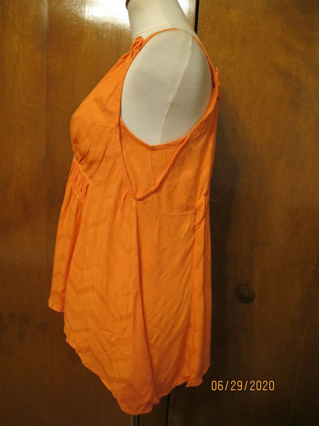 Anthropologie Maeve  Women's Coral Rayon Top 