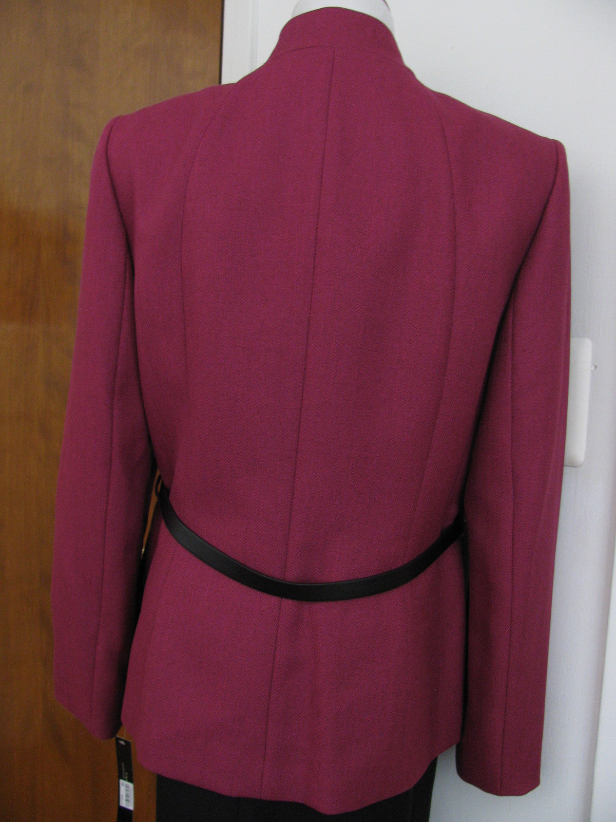 Tahari Asl Women’s Purple Belted 2 Piece Skirt Suit Size 16P New