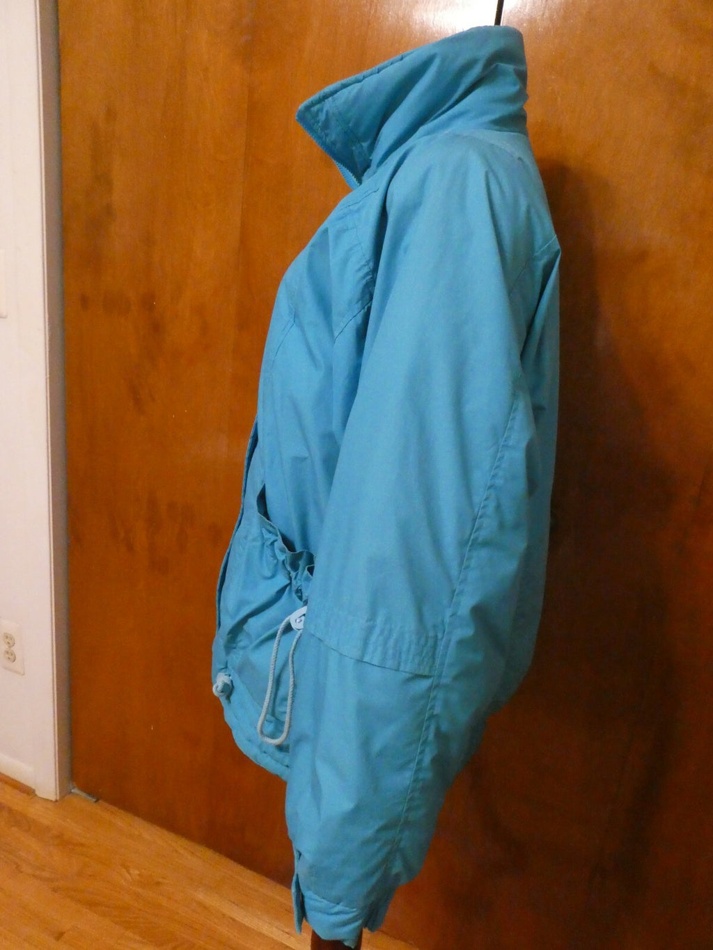 JAKO Women's Blue Down Puffer Winter Detailed Coat Jacket Medium