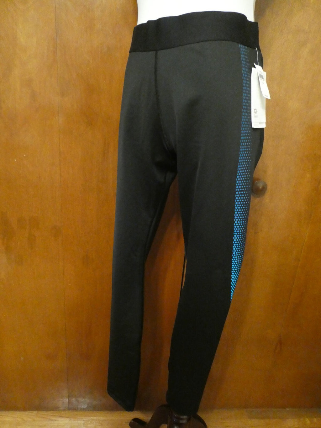GapFit Capri Women’s Active Regular Rice Leggings Black/Blue Xlarge