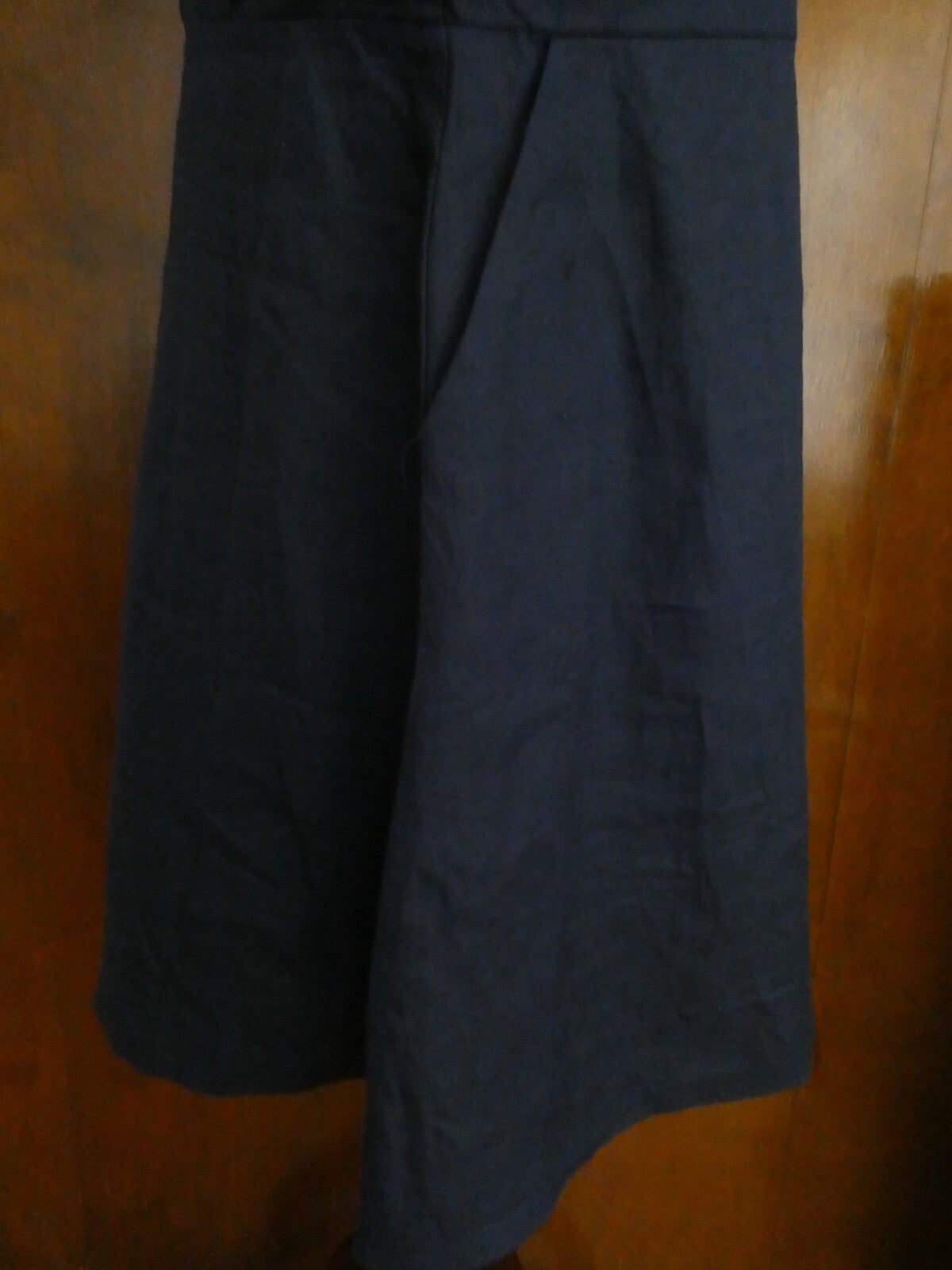 Gap Women's Navy Linen Lined Dress Size 16 fits size 14