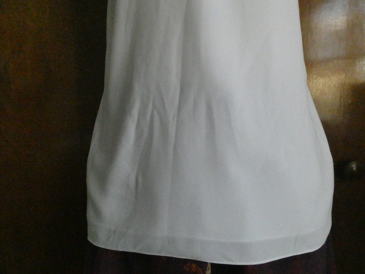 Polo Ralph Lauren Women Cami Top Small White Lined Racerback Triacetate Blend